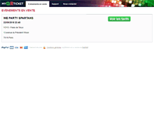 Tablet Screenshot of myqrticket.com